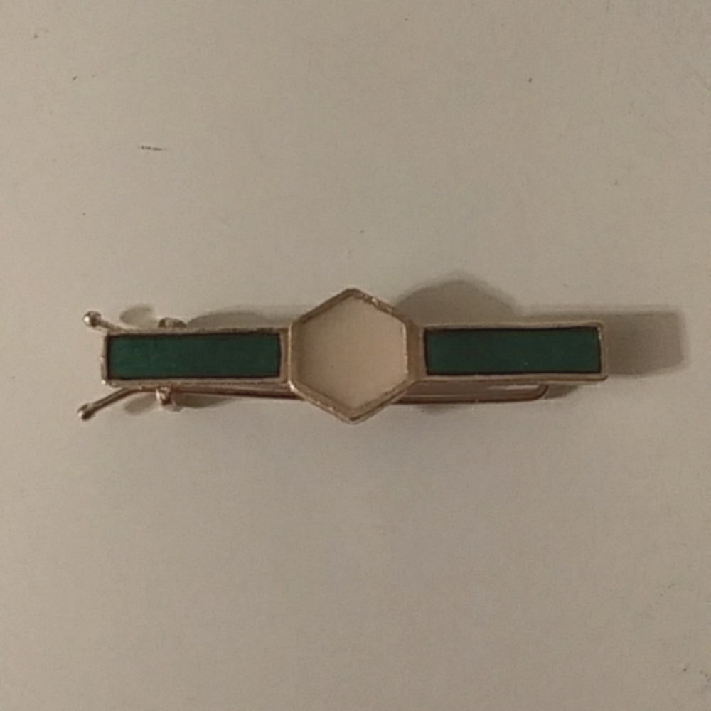 Vintage retro barrette boho art deco hair pin - Picture 2 of 3